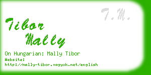 tibor mally business card